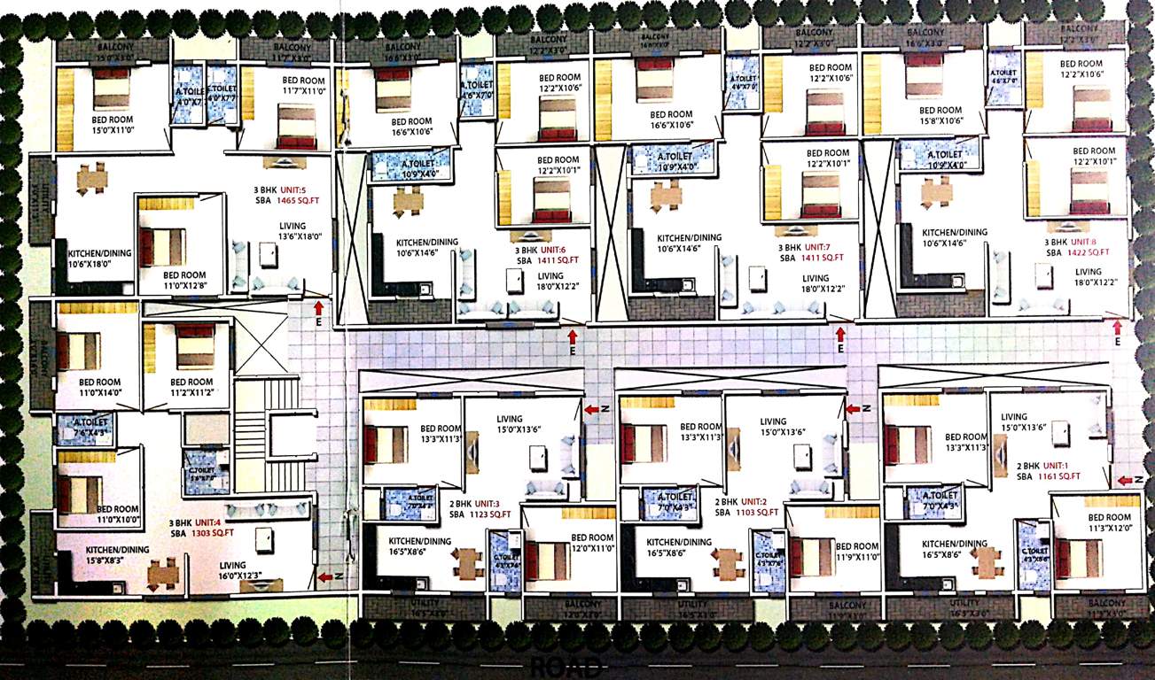  padmasiri SLV Padmasiri Cluster Plan from ground to 4th Floor