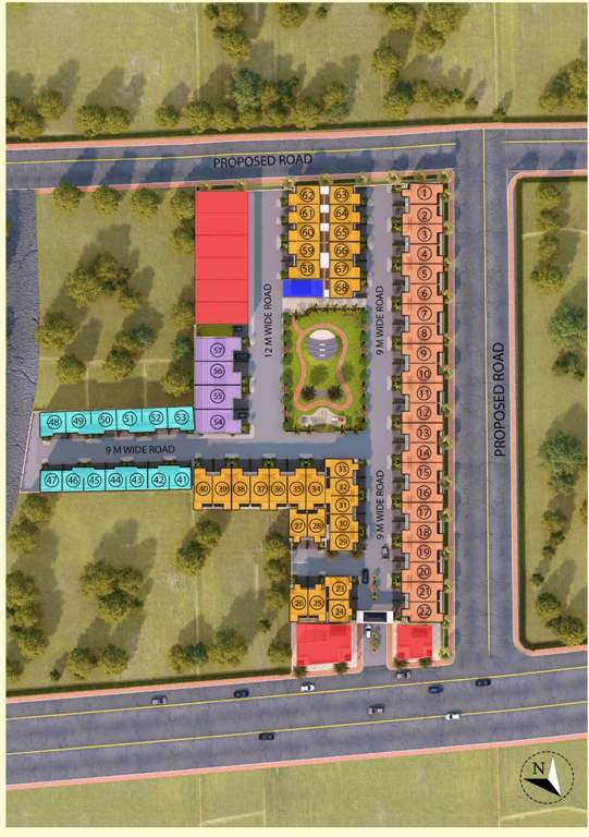 indus palm drive Layout Plan