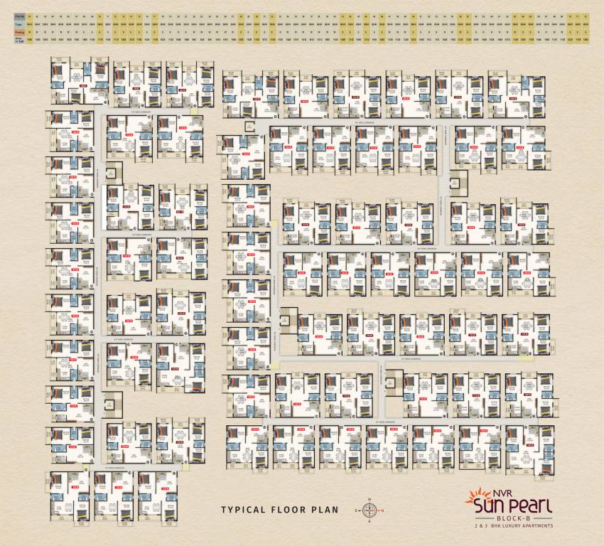  sunpearl block b Sunpearl Block B Cluster Plan For Typical Floor