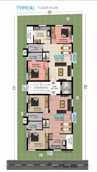  akshara SSV AKSHARA Cluster Plan from 1st to 3rd Floor