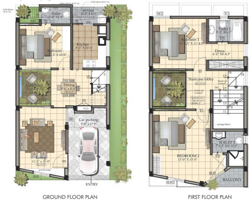  villa 2 Cluster Plan For Cluster Plan