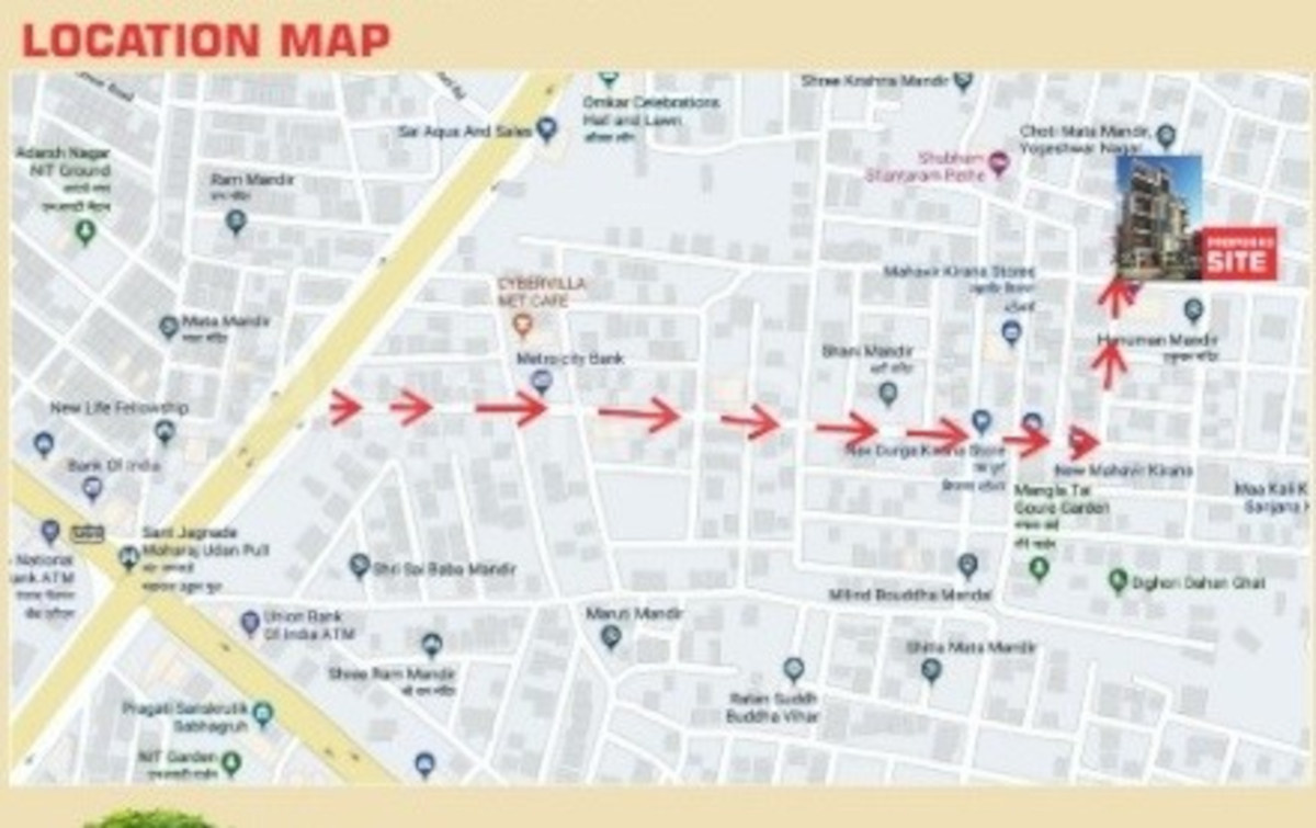 nirmayee heights Location Plan