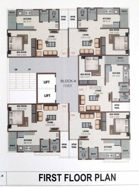  shreehari-parisar Shreehari Parisar Cluster Plan for 1st Floor