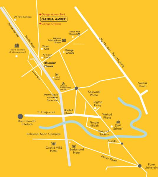 ganga-amber-ii Location Plan