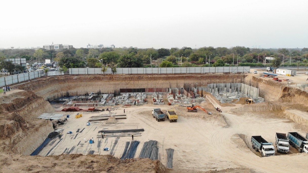 radhe infinity Block A Construction Status Aug 25