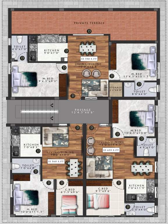  velda Velda Cluster Plan For 2nd Floor