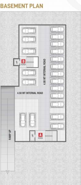  aayat-residency Block A & B Cluster Plan For Basement Floor