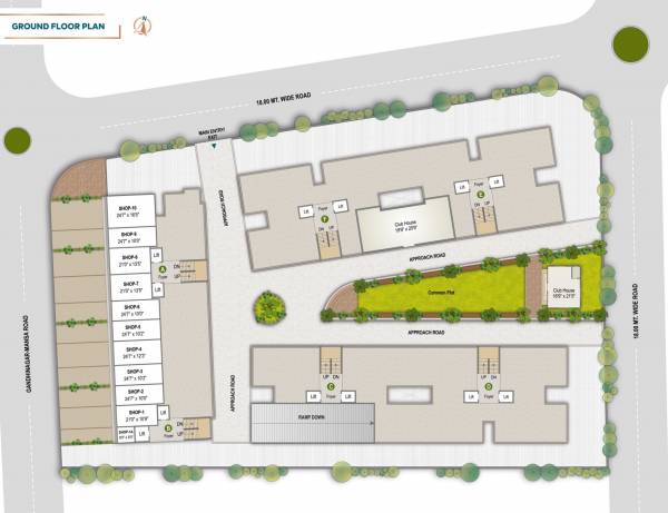  elina A, B, C, D, D, E, F Cluster Plan for ground Floor