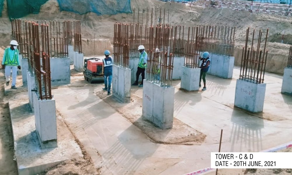  aster phase 1 Tower C+D Construction Status Oct 21