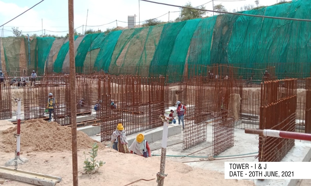  aster phase 1 Tower I+J+K+L+M Construction Status Oct 21