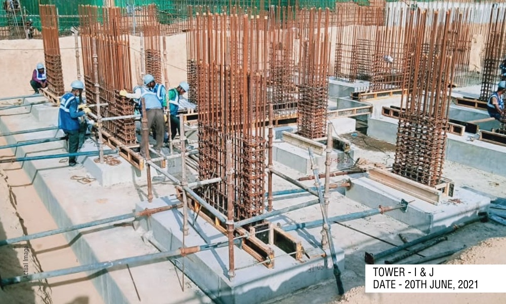  aster phase 1 Tower I+J+K+L+M Construction Status Oct 21