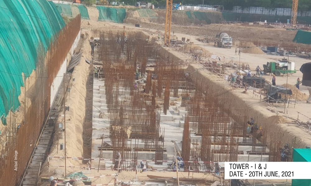  aster phase 1 Tower I+J+K+L+M Construction Status Oct 21