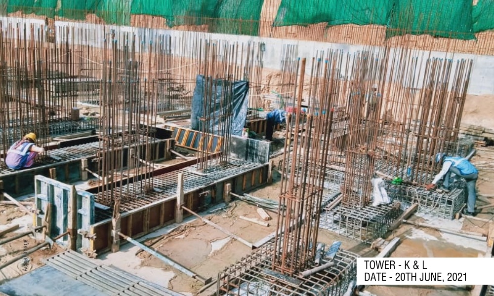  aster phase 1 Tower I+J+K+L+M Construction Status Oct 21