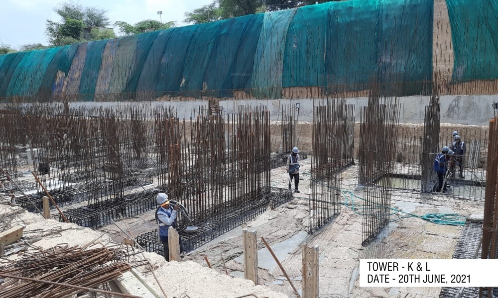  aster phase 1 Tower I+J+K+L+M Construction Status Oct 21