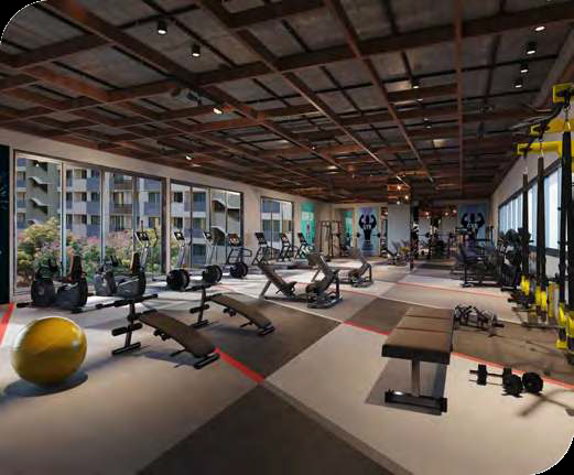 Gymnasium amenities of Adani Aster Phase 1