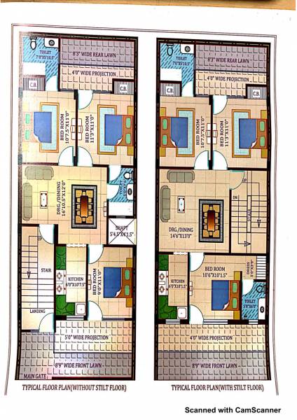  homes-2 Homes 2 Cluster Plan