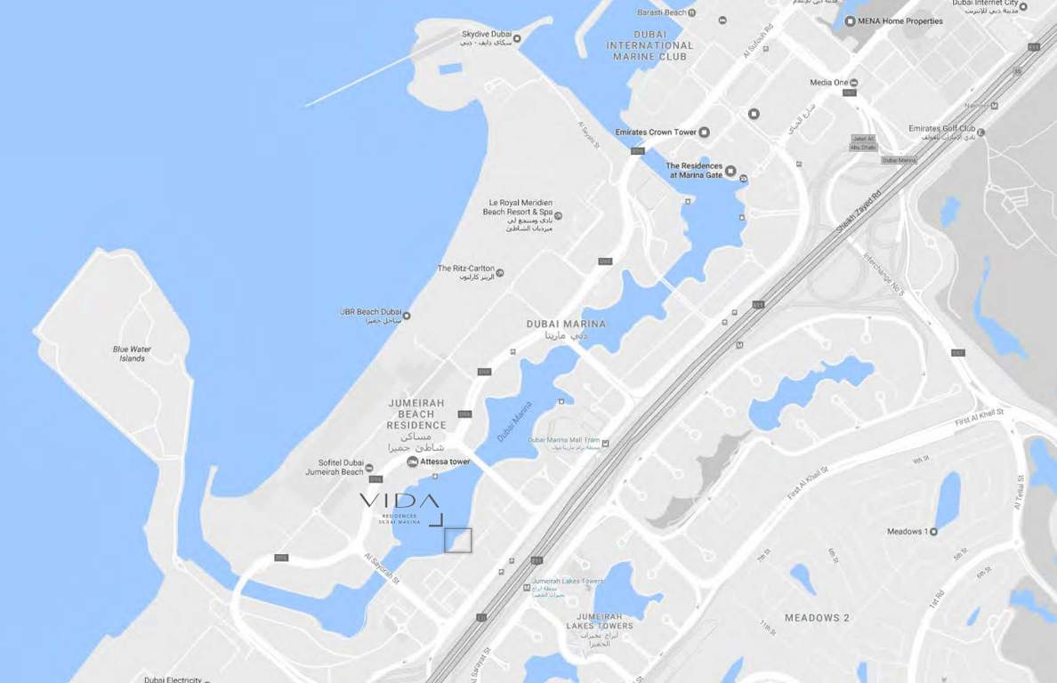  vida residences Location Plan