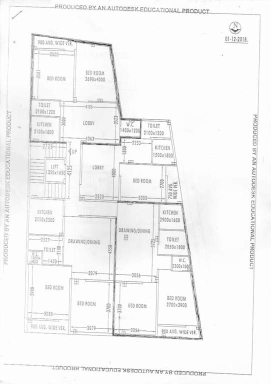  nataraj apartment Layout Plan