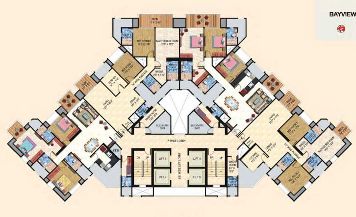  house of hiranandani upscale Cluster Plan