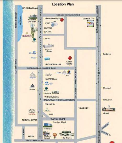 house of hiranandani upscale Location Plan