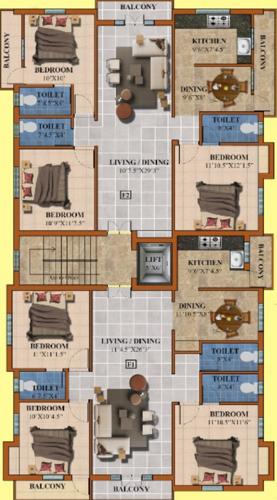  mantras-as Mantras As Cluster Plan From 1st To 2nd Floor