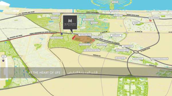  midtown-by-deyaar Location Plan