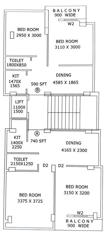  tanisha apartment Tanisha Apartment Cluster Plan For Typical Floor