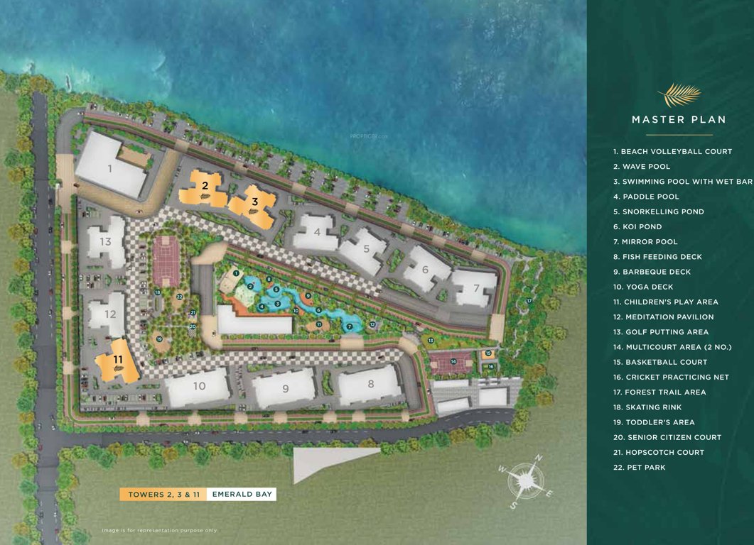  purva emerald bay Master Plan