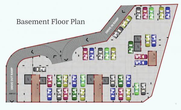  99-delights Block A, B & C Basement Cluster Plan