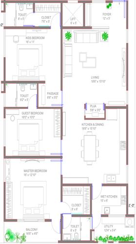  opulence Typiacl Floor Opulence Cluster Plan from 1st to 4th Floor