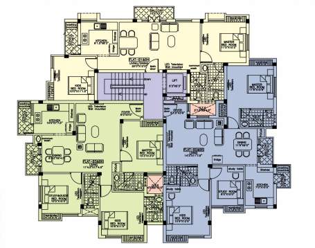  east coast apartment Cluster Plan