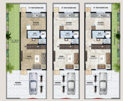  abhinav-row-bungalows Cluster Plan