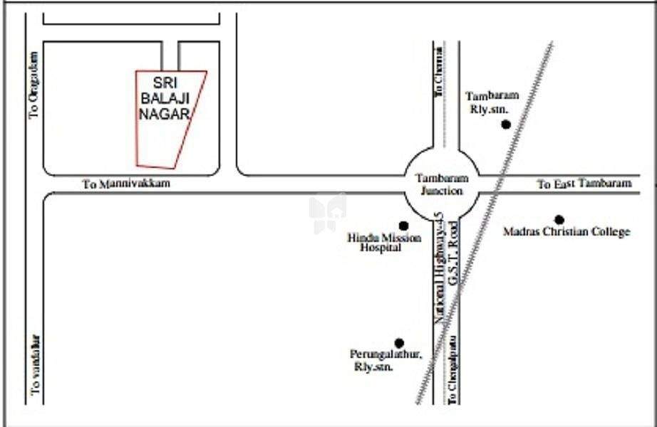  sri balaji nagar Location Plan