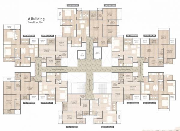  mangalam-homes Building A Even Floor Plan