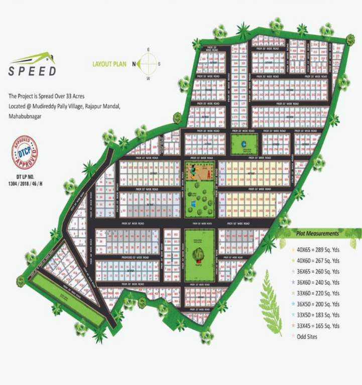  speed eco village Layout Plan