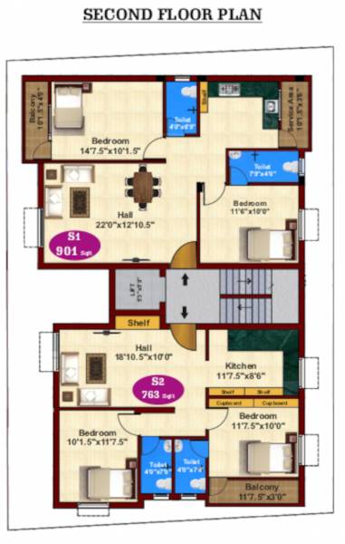  aster Aster Cluster Plan for 2nd Floor
