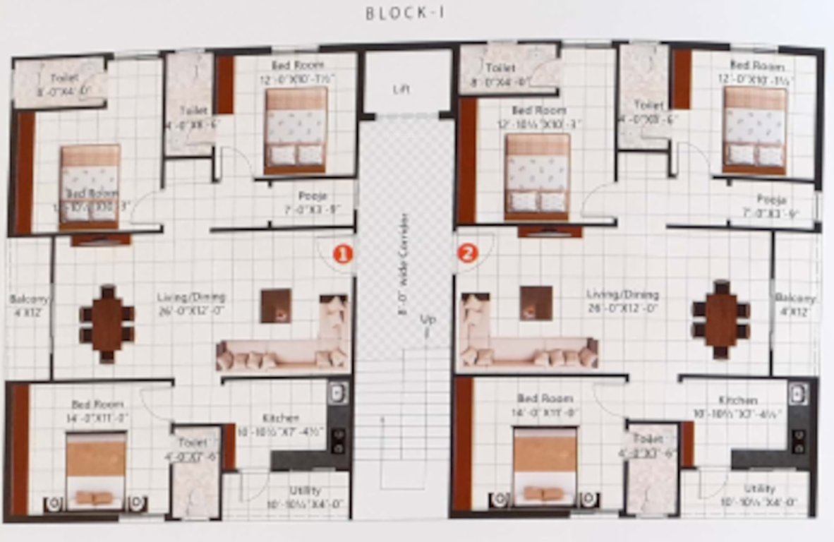  arcade Block I Cluster Plan