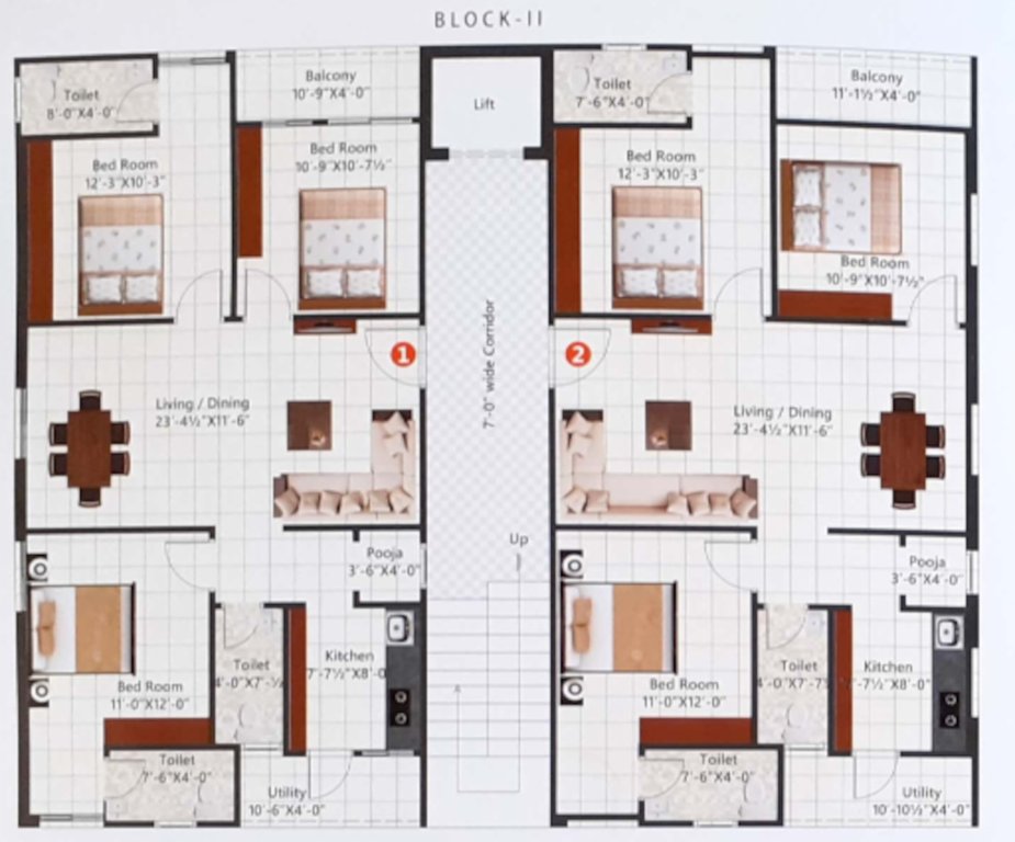  arcade Block II Cluster Plan