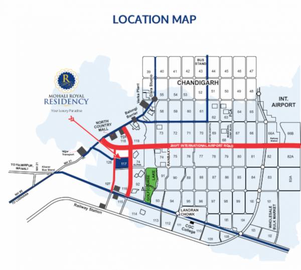Location Plan mohali-royal-residency Location Plan