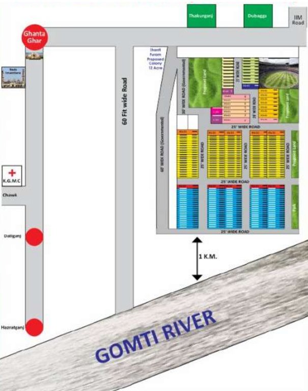  colony phase 7 Location Plan