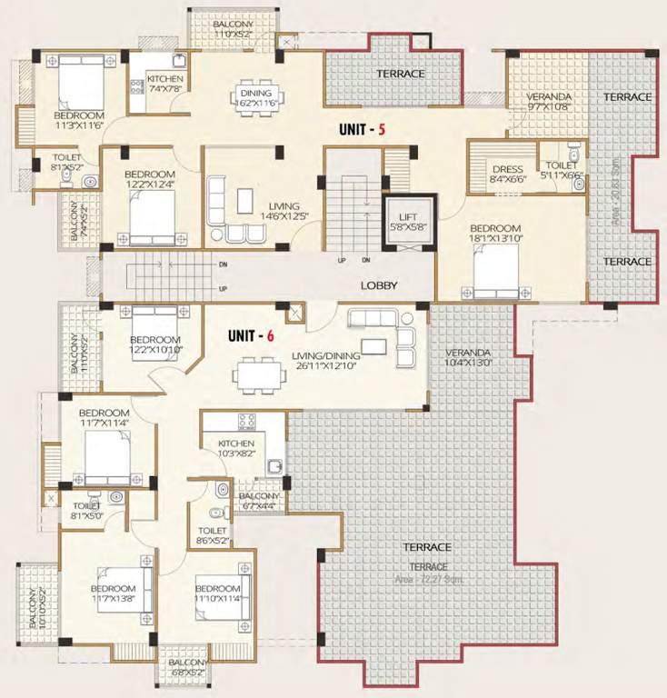  calisto Calisto Cluster Plan For 5th Floor