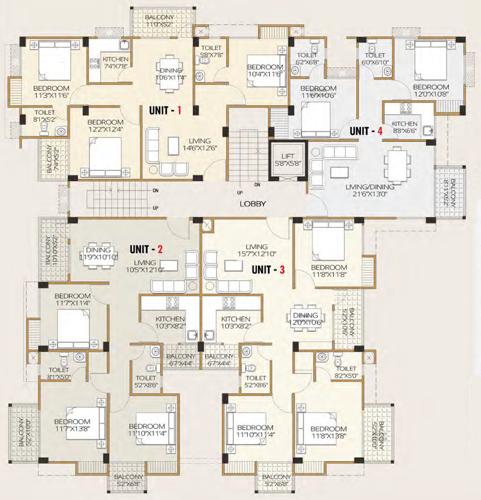  calisto Calisto Cluster Plan From 1st to 4th Floor
