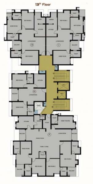  legacy Asset Legacy Cluster Plan for 13th Floor