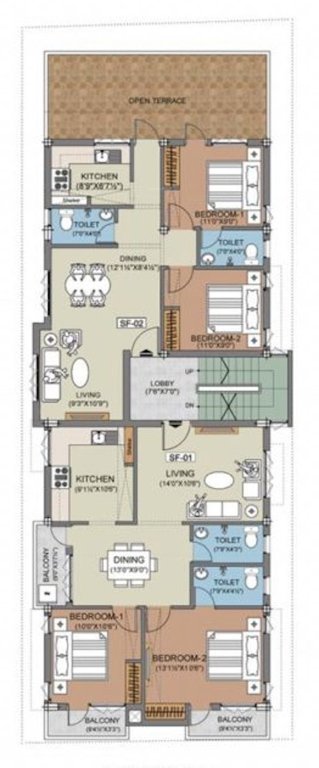  ixora Ixora Cluster Plan For 2nd Floor