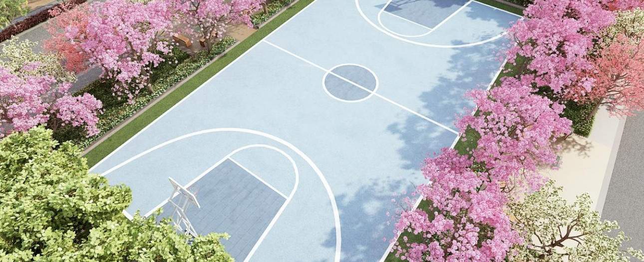  the imperial address phase ii Basketball Court
