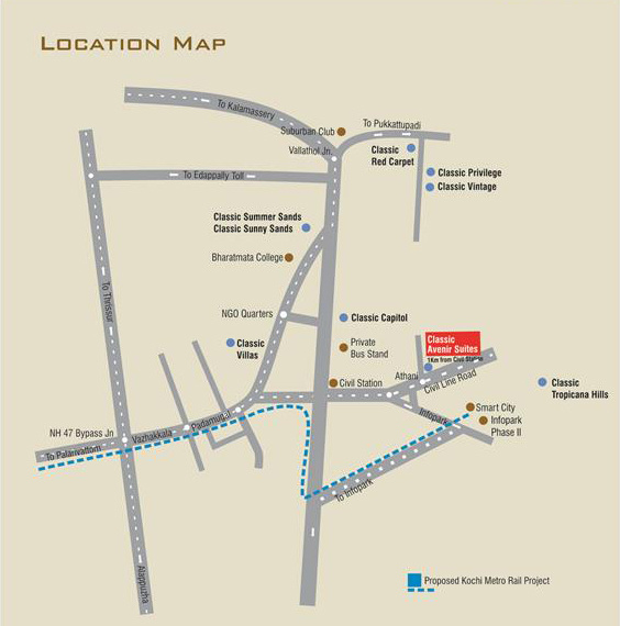 Location Plan avenir-suites Location Plan