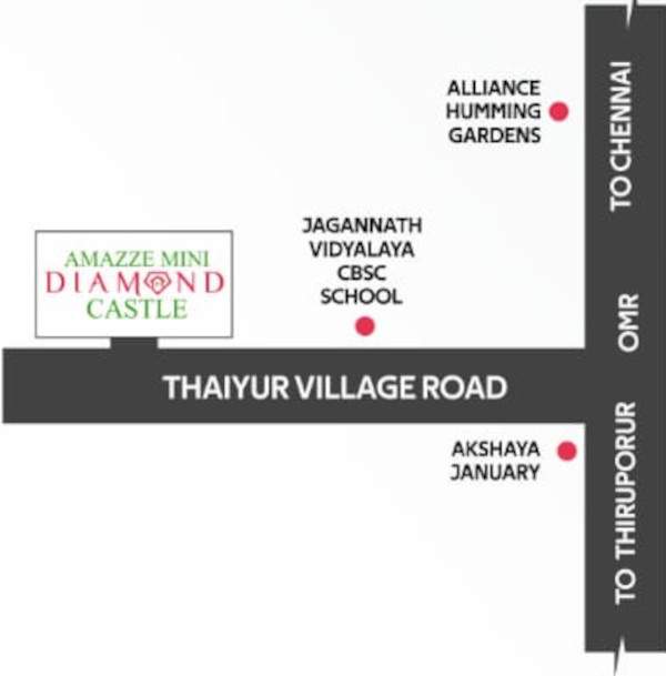  mini diamond castle Location Plan