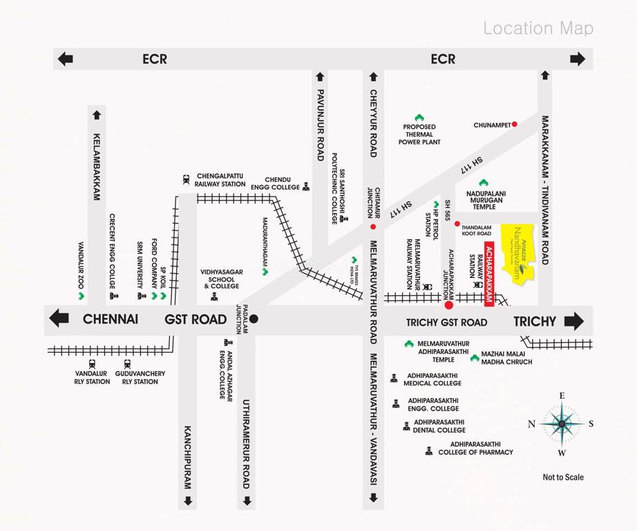  nandavanam Location Plan