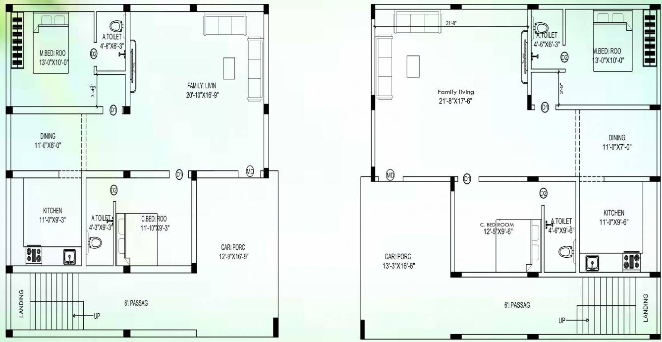  tvr garden Single VIlla Floor Plan