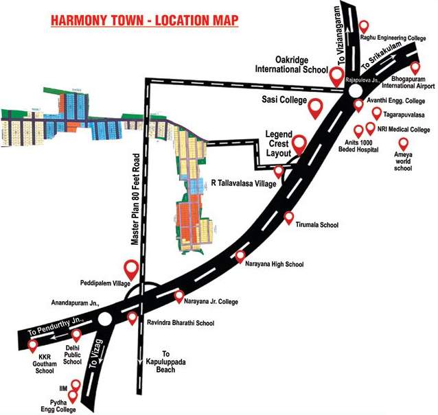 harmony town Location Plan